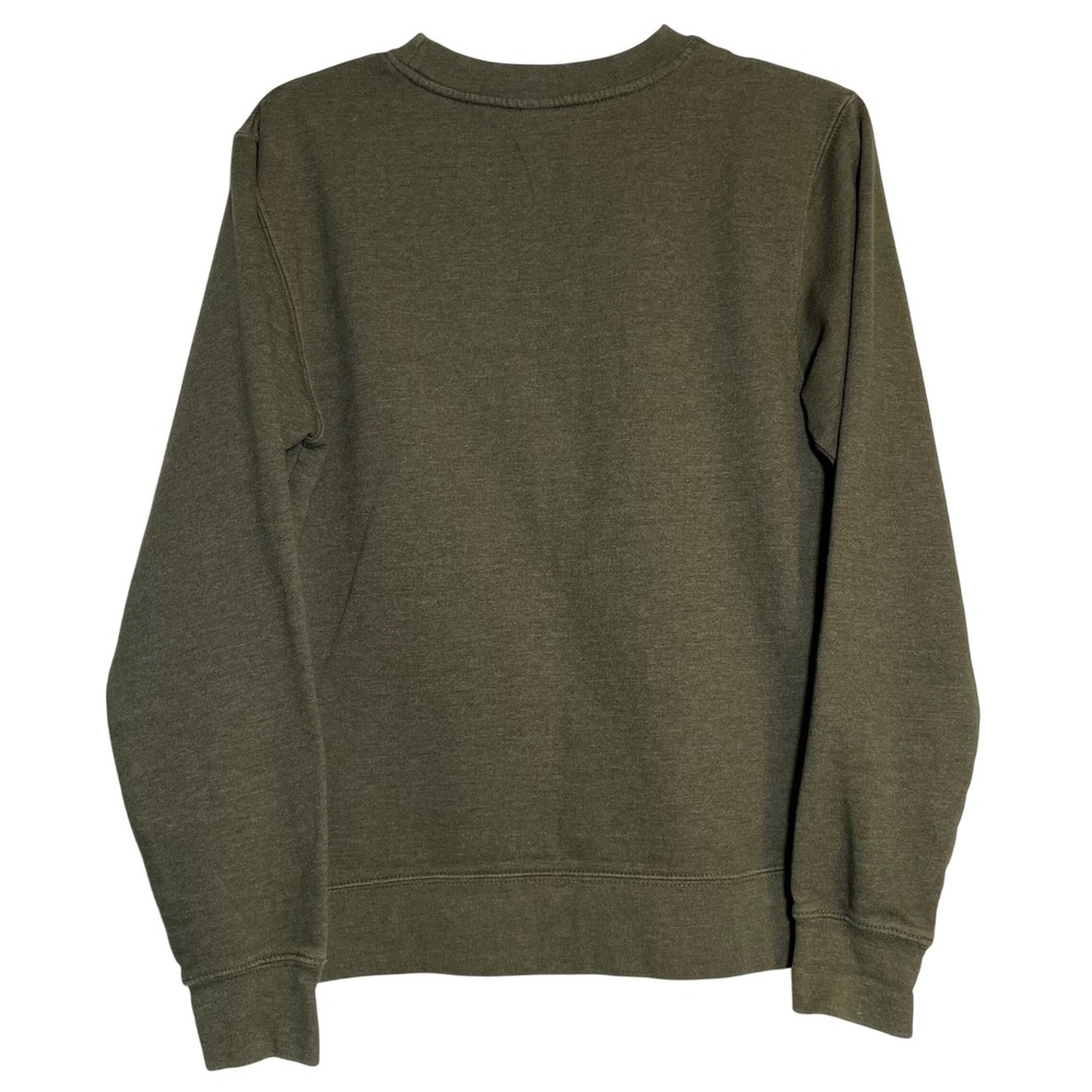 Magnolia Market Sweatshirt Olive Green Crewneck Patch Logo Waco Tx Xs View 2